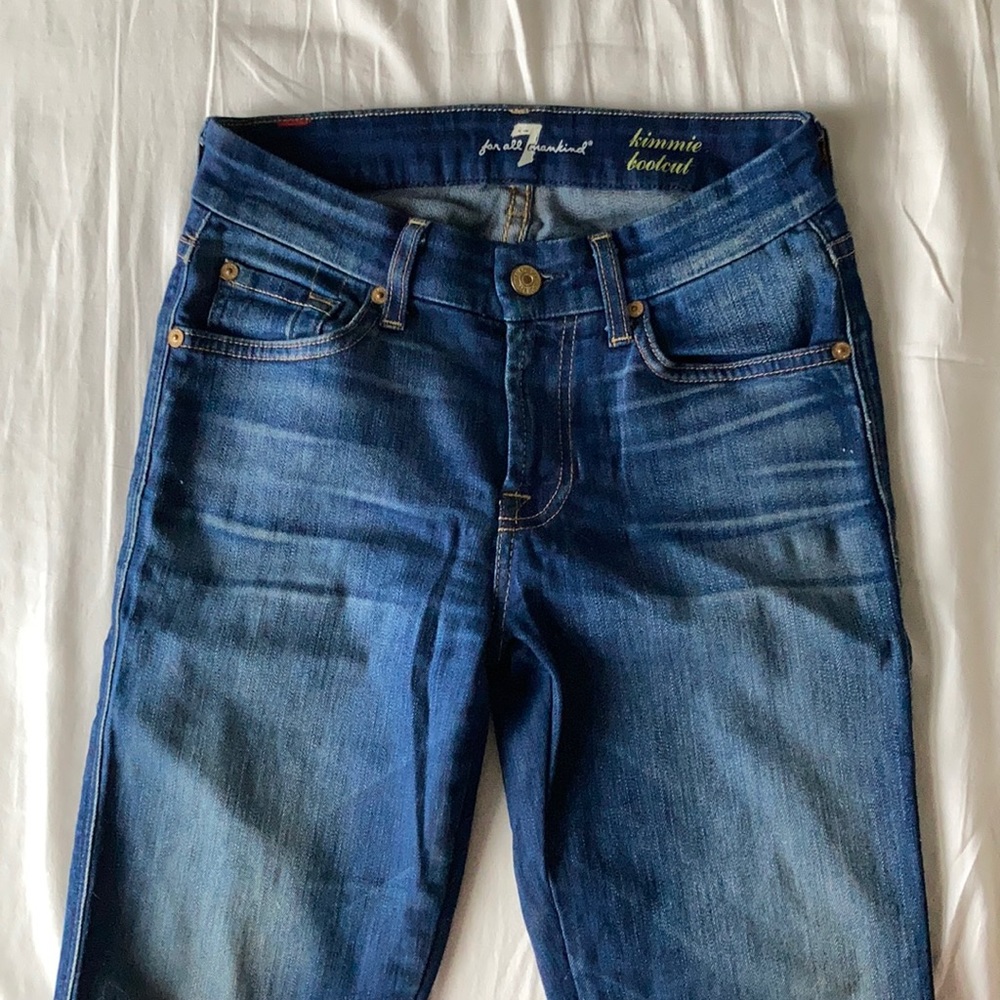 7 for all mankind kimmie bootcut jeans size 25